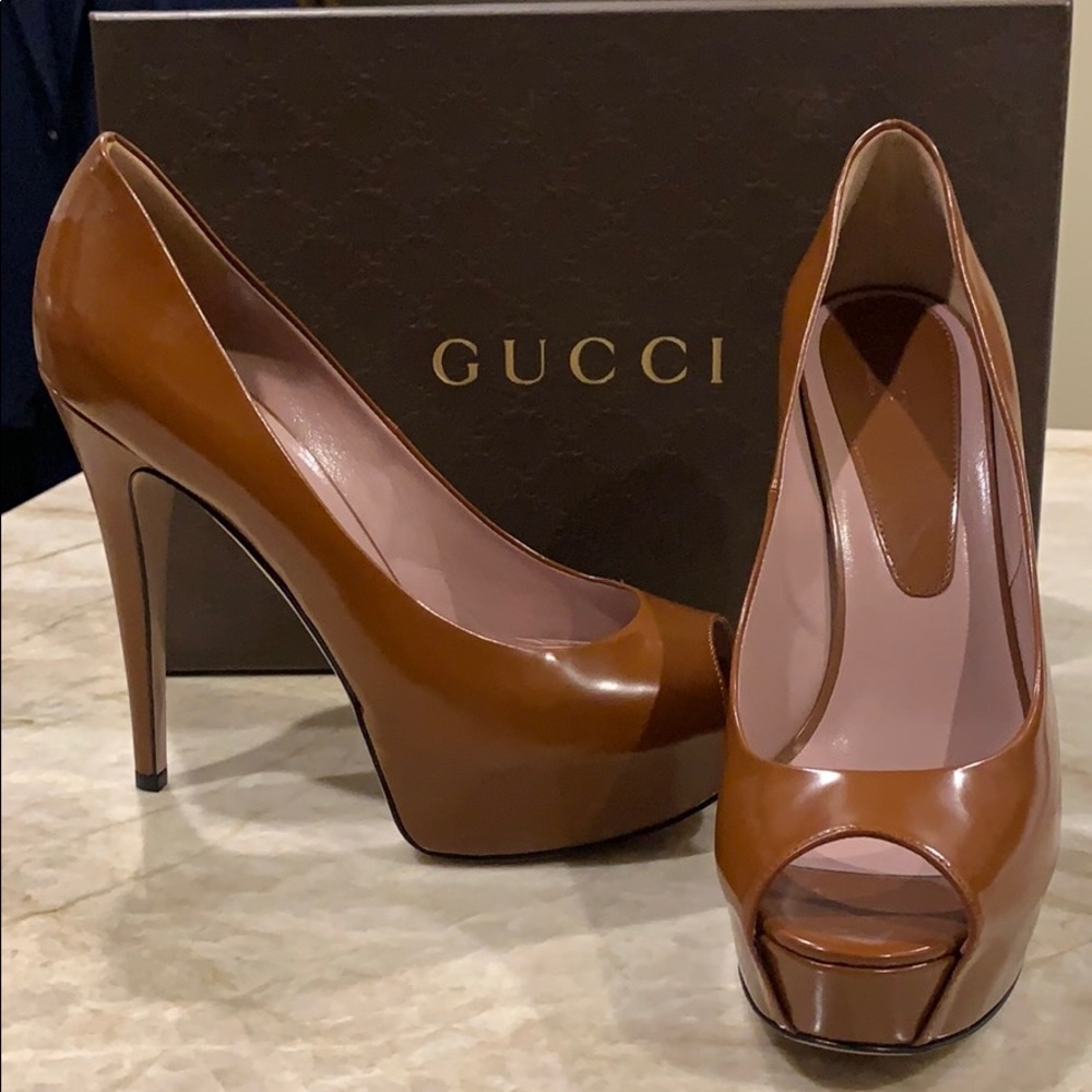 Authentic Gucci Pegent High Heels